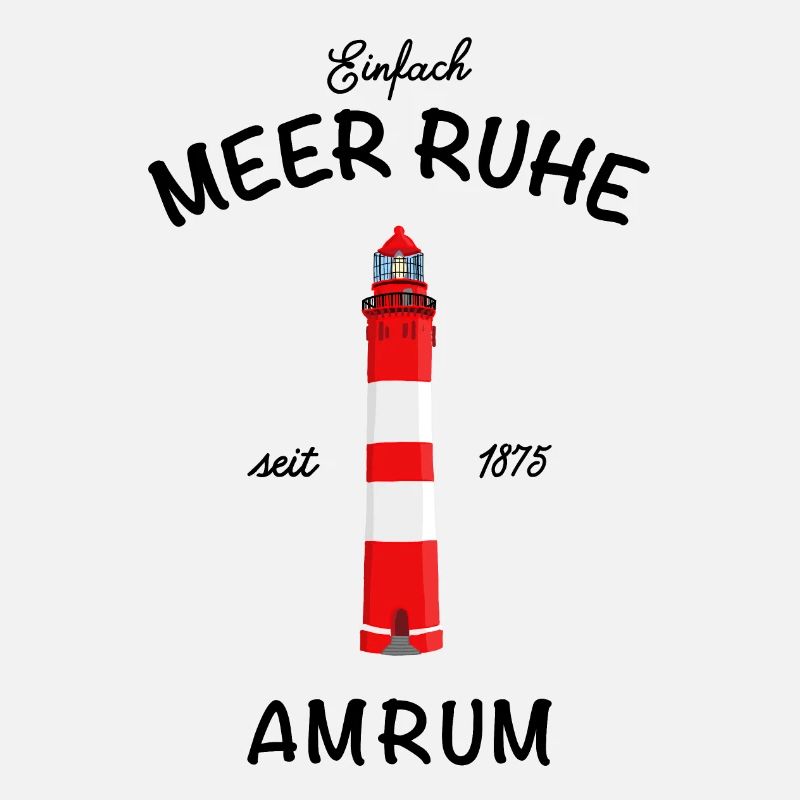 Leuchtturm auf Amrum, Einfach Meer Ruhe, Nordsee