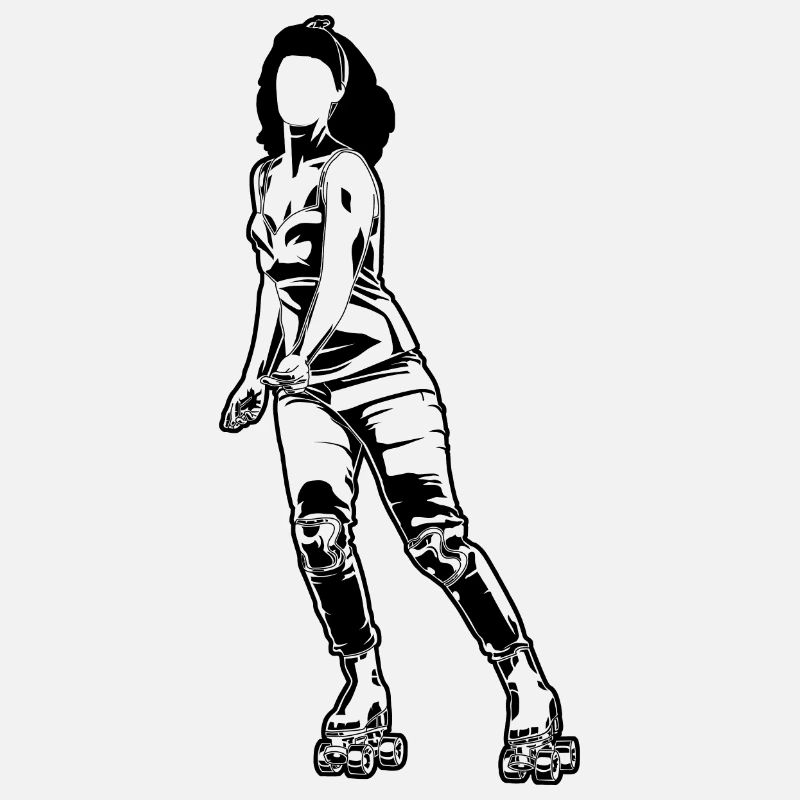 Roller Skating Woman