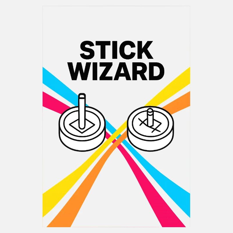 Stick Wizard Retro Gaming Design