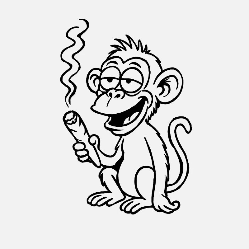 The monkey aims a little differently
