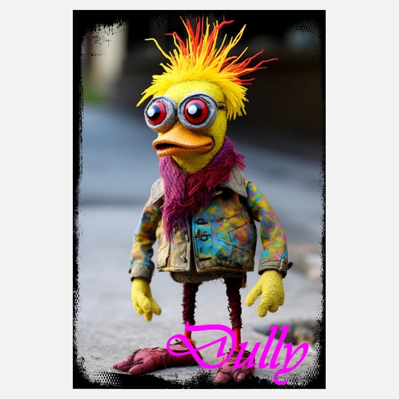 Personnage de poupée coloré avec une sensation de caoutchouc