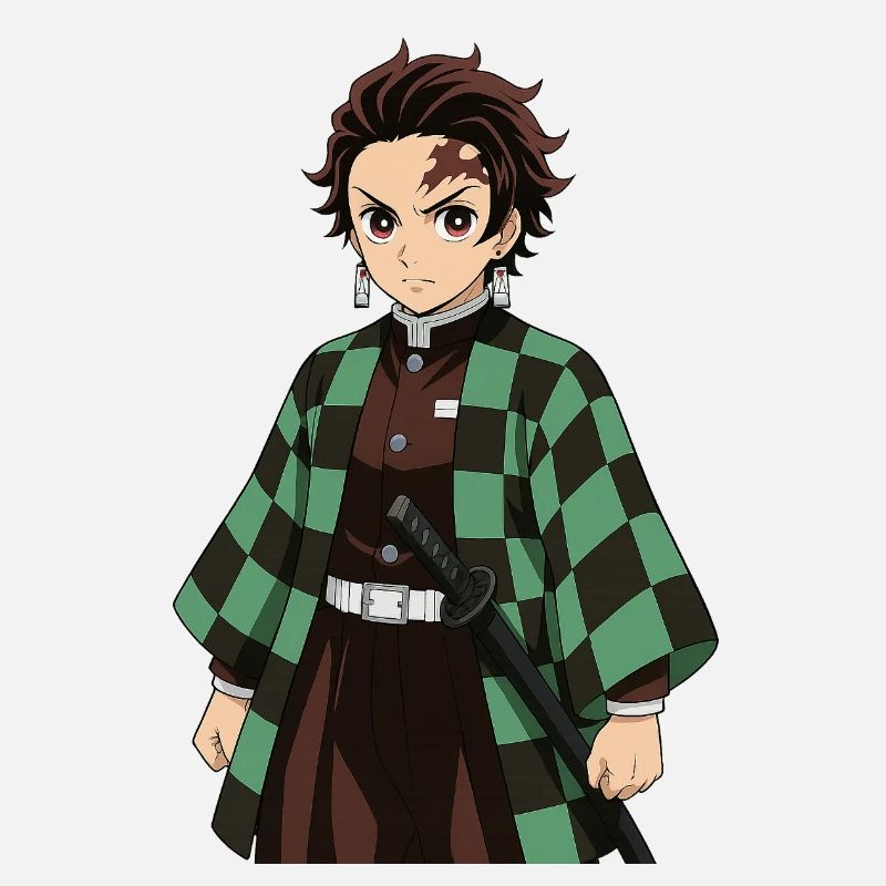 Hero Checkerboard Kimono Green Saber