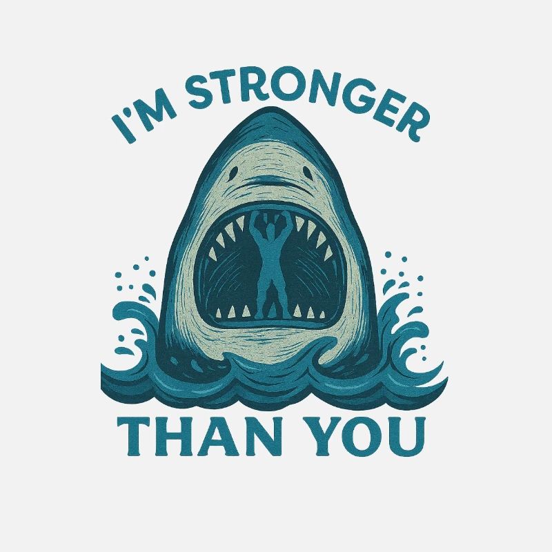 Stronger Than You – Shark Artwork