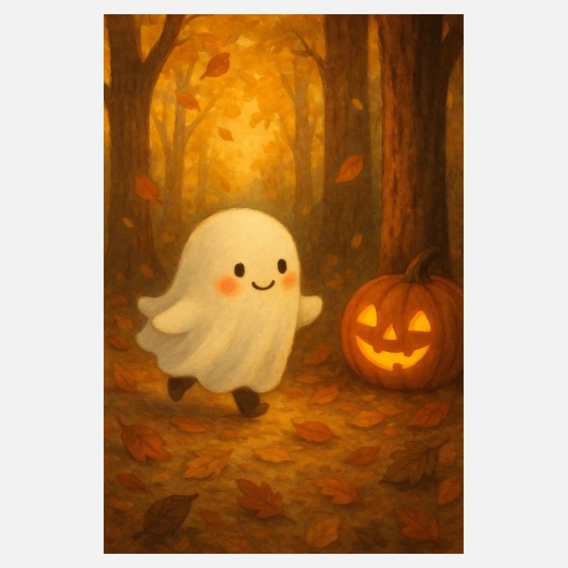 Minimalistischer Halloween Geist