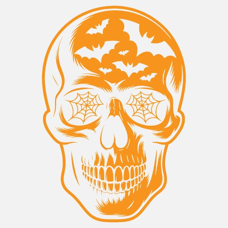 Spiderweb Skull Halloween