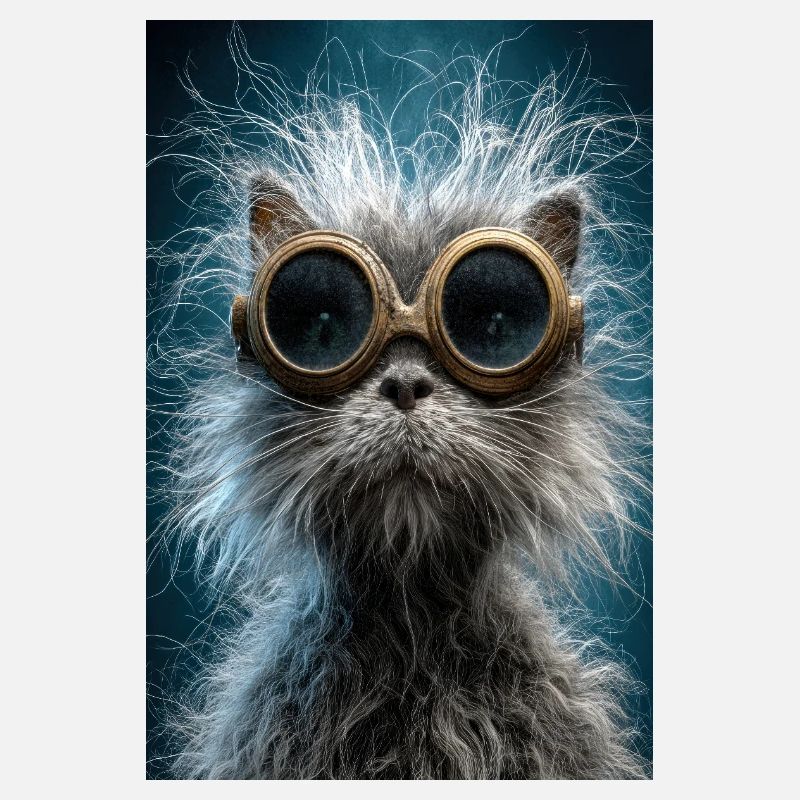 Lunettes de protection pour chat steampunk