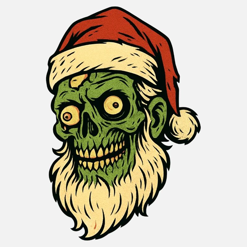 Weihnachtsmann-Zombie-Horror-Humor-Feiertag