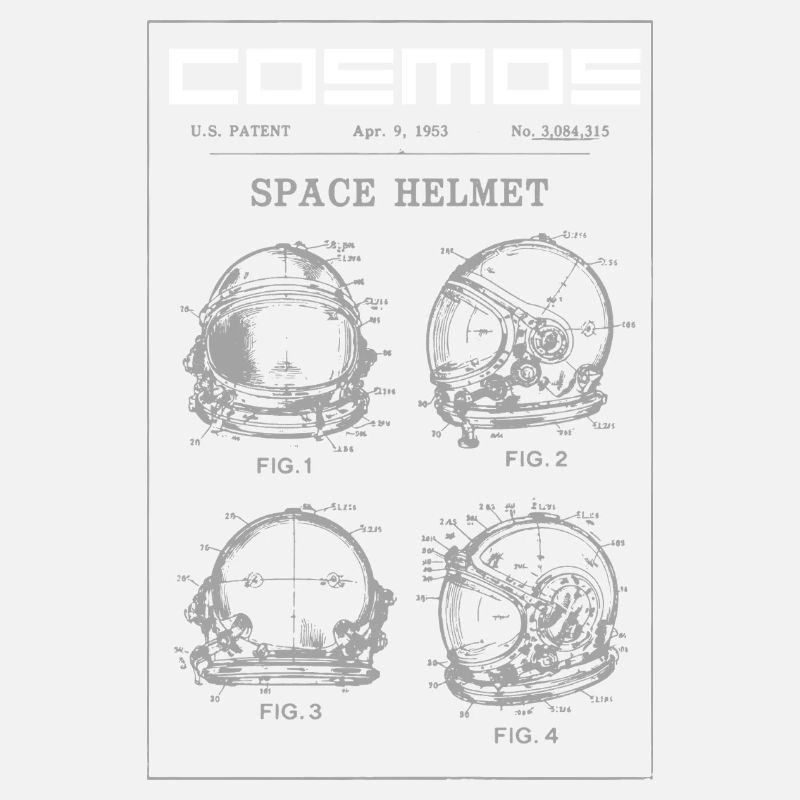 Brevet du plan de casque spatial