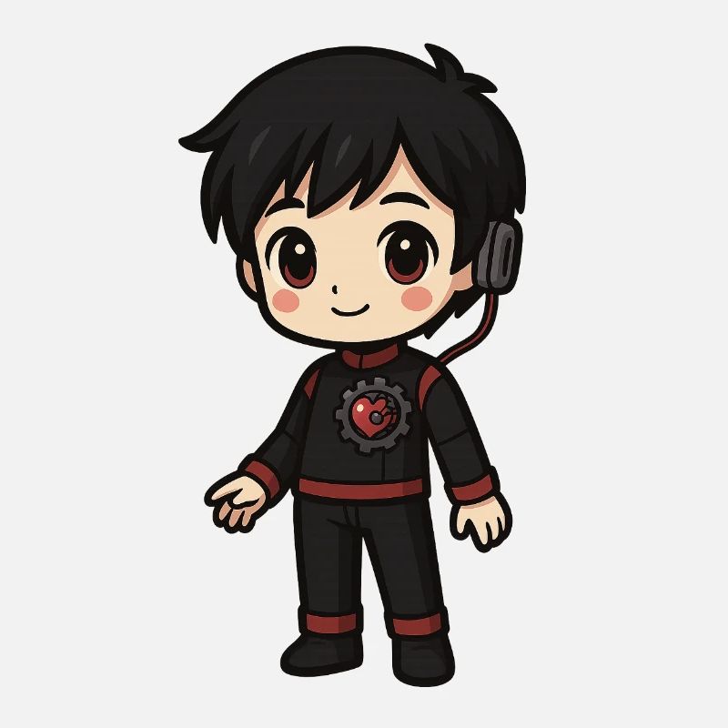 Chibi Gamer Gear Core & Headset