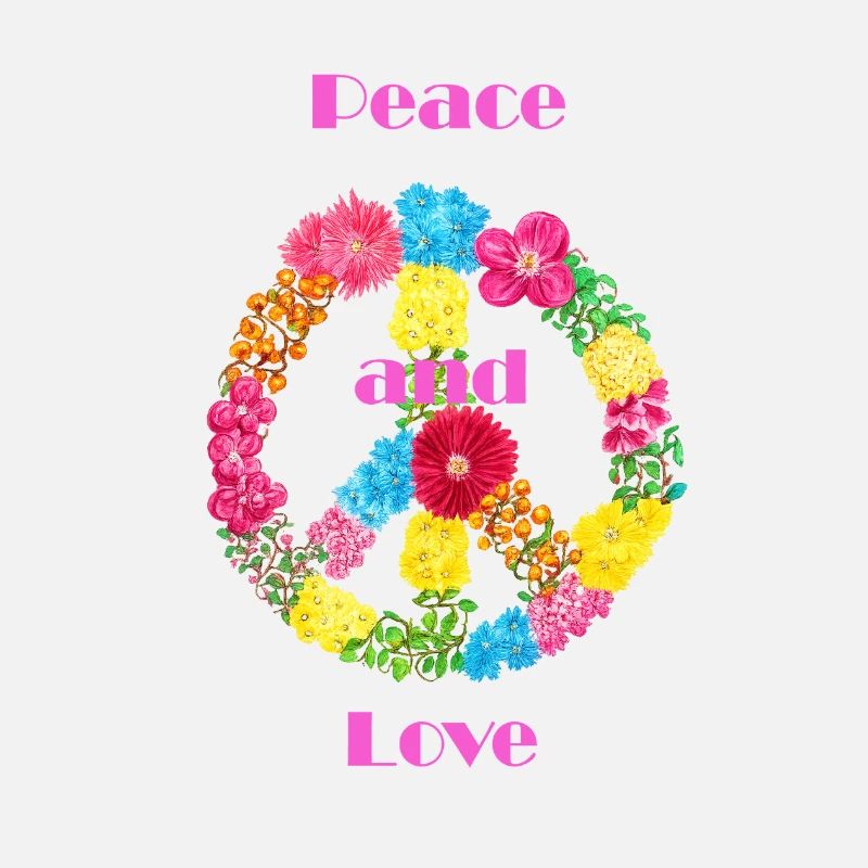Blumen Peace Zeichen