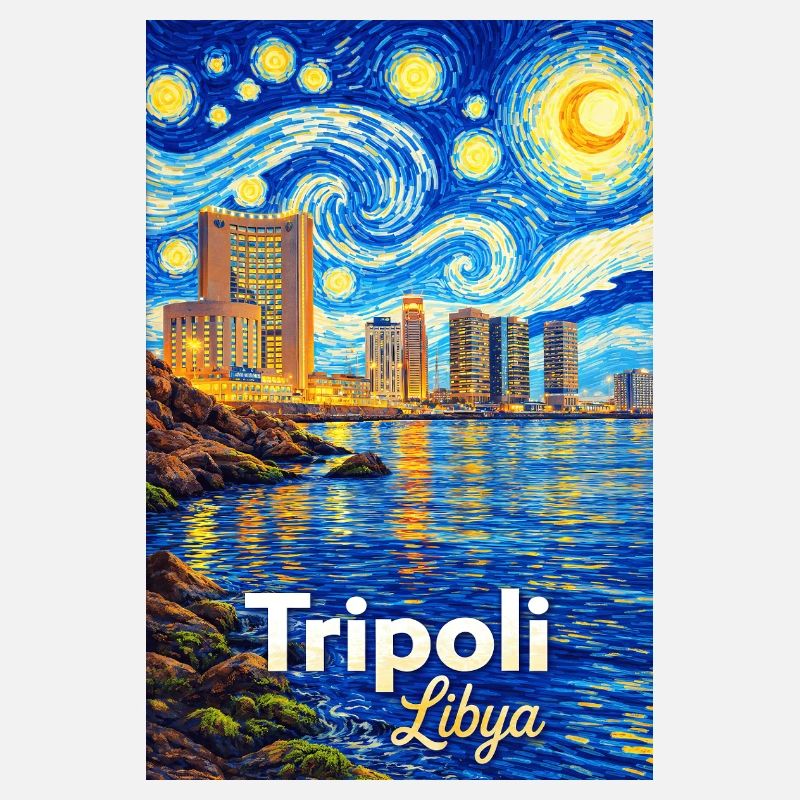 La Nuit étoilée de Tripoli en Libye