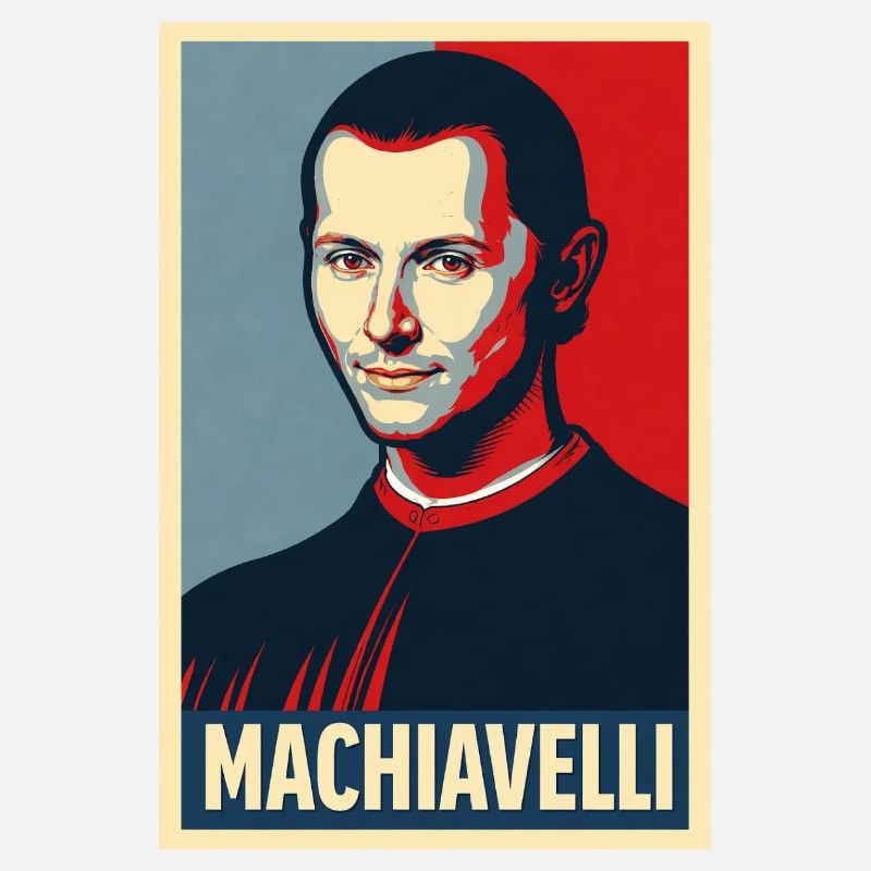Machiavelli Pop Art Portrait