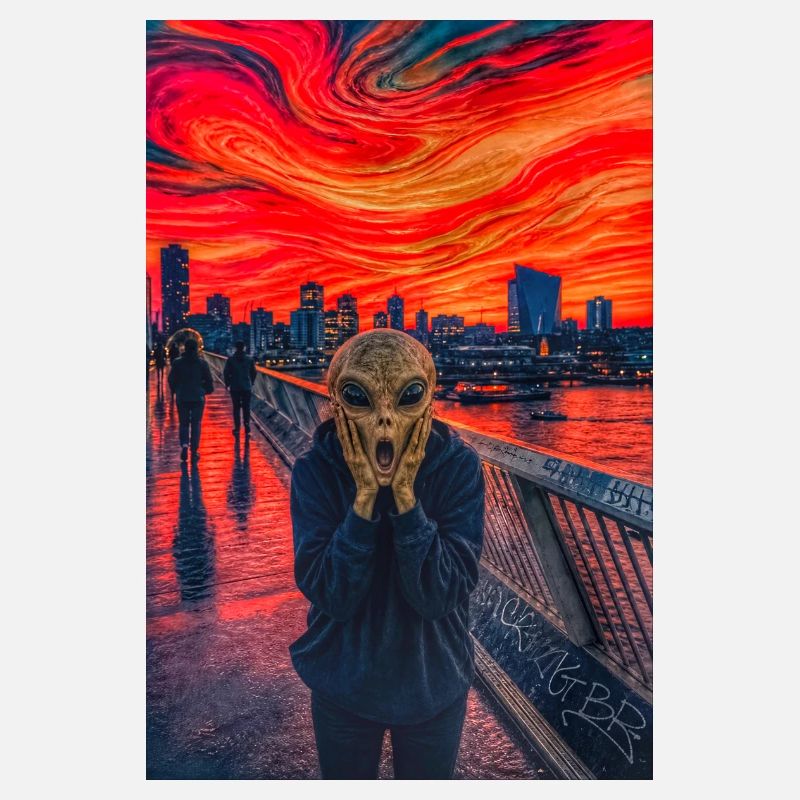 Red Sky Alien on Promenade