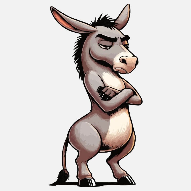 Donkey Donkey Donkey Holder Muli Long-Eared Donkey Muli