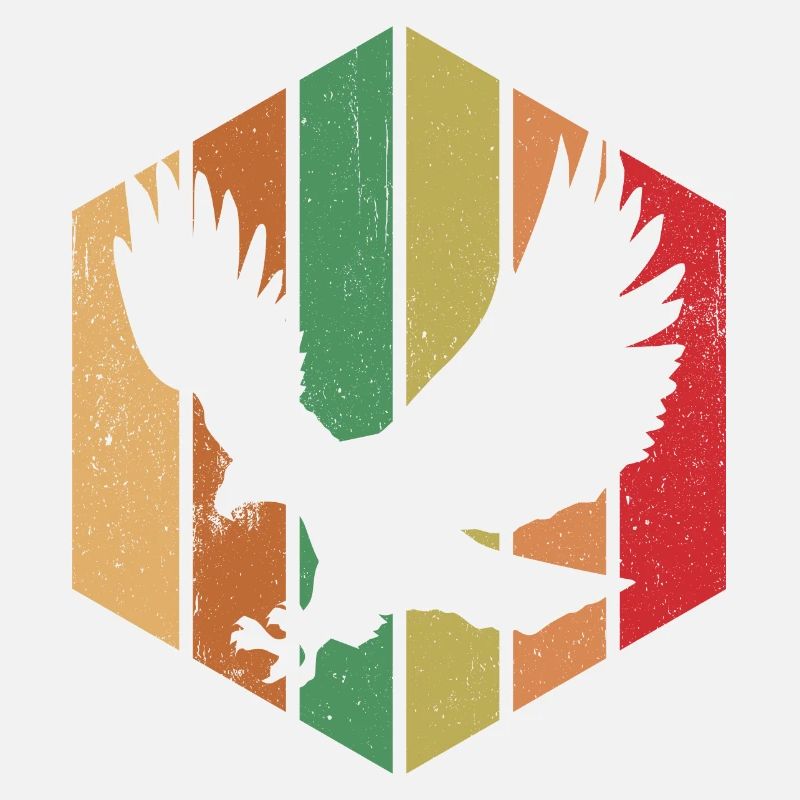 Vogel Retro Grafik