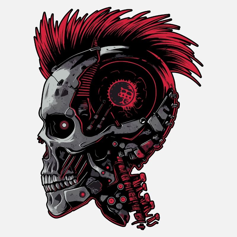 Horror Punk Zombie cyborg