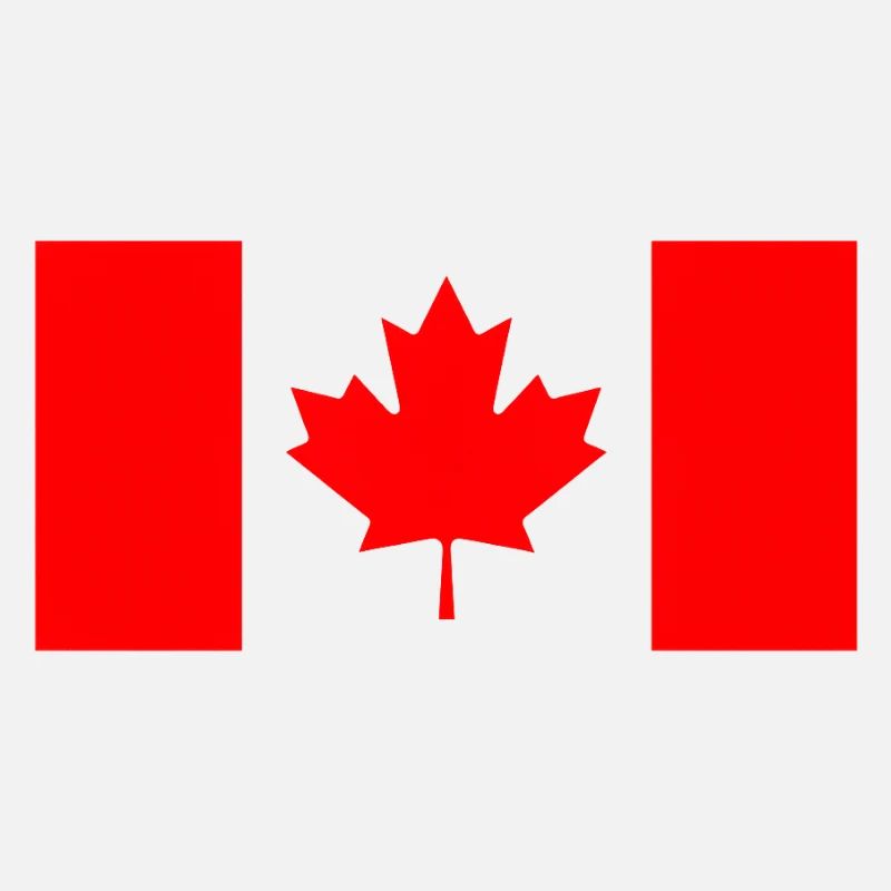 Stylized Red Canadian Flag