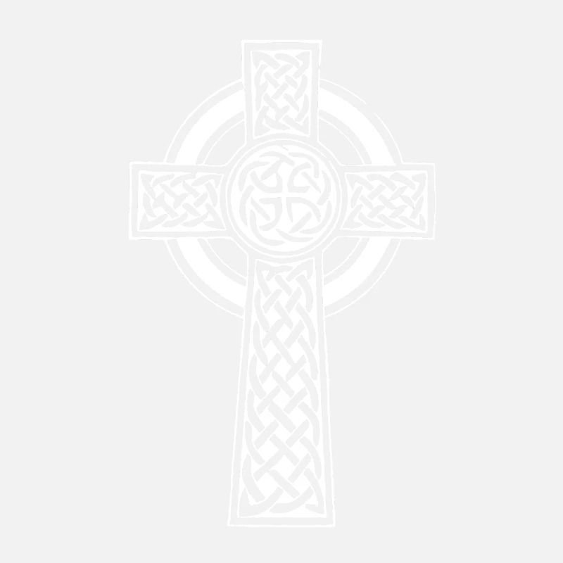 White Celtic Cross