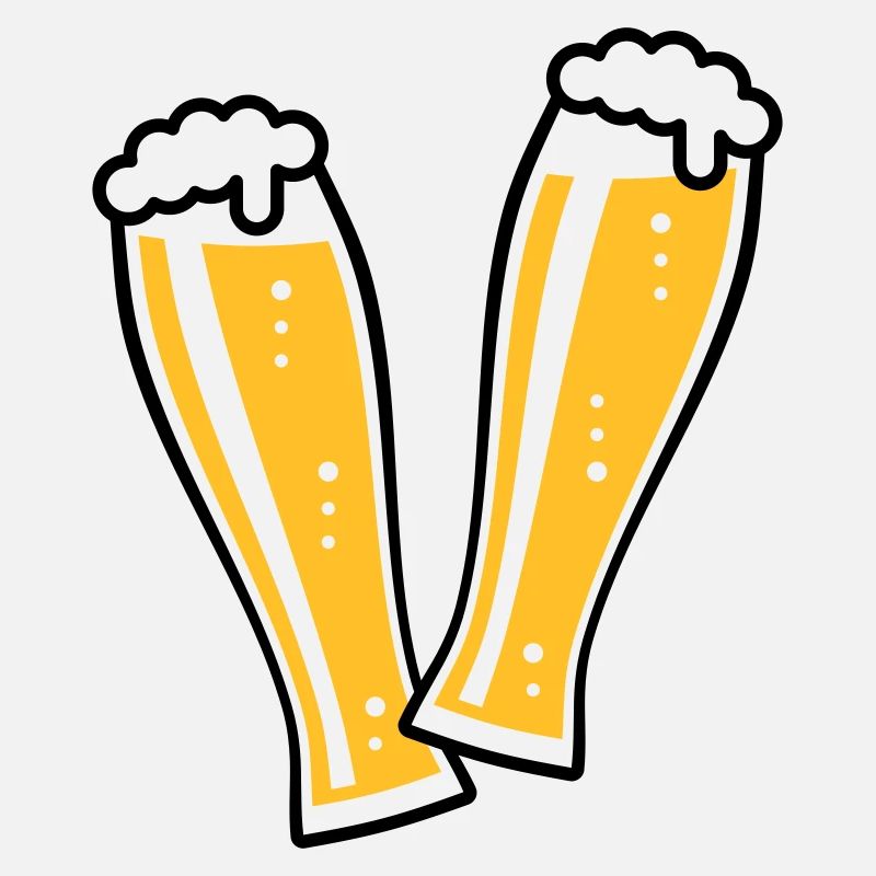 2 Toasting Wheat Beer Glasses (Weiss Beer / 2C)