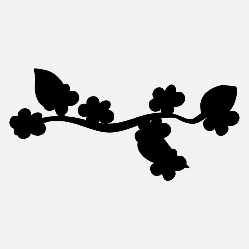 Flower Leaf Line Nature Branch Shape
