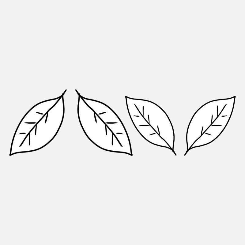 vier Blätter blatt symbol form formen