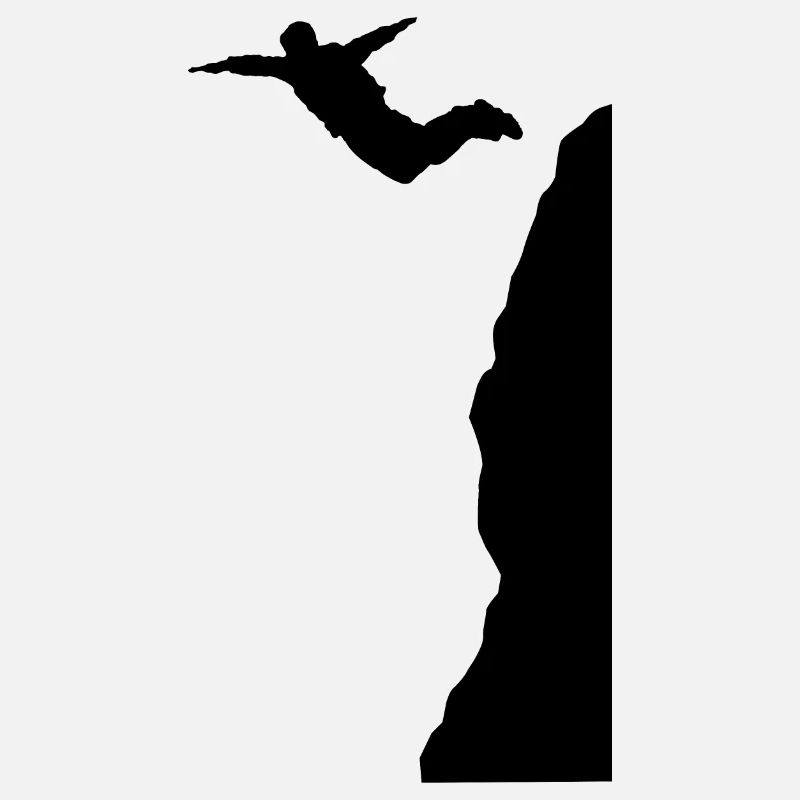 Basejumper, base-jumping mountains, flying parachute