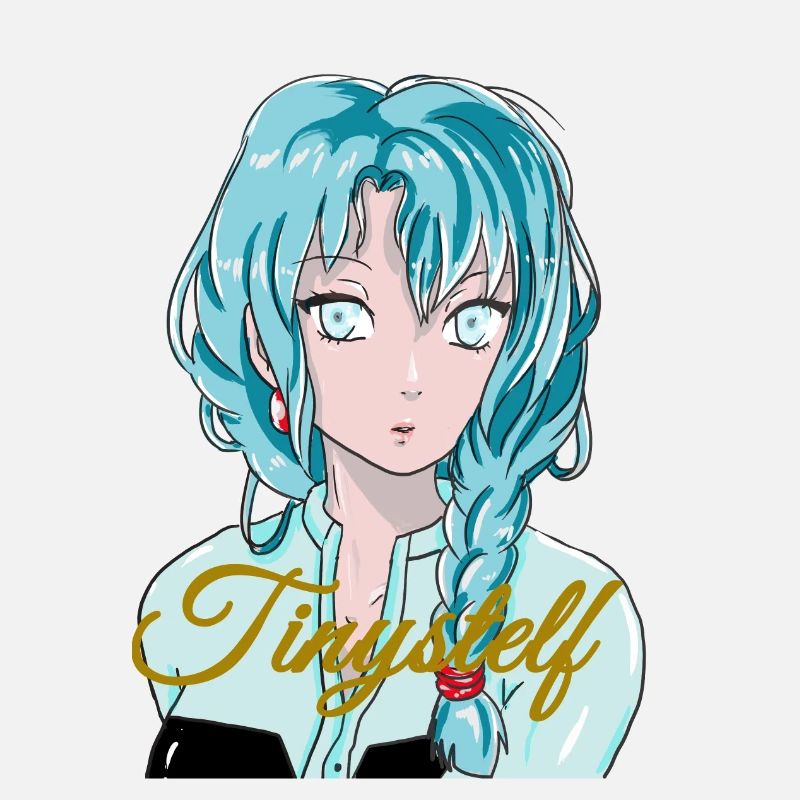 Fille en bleu