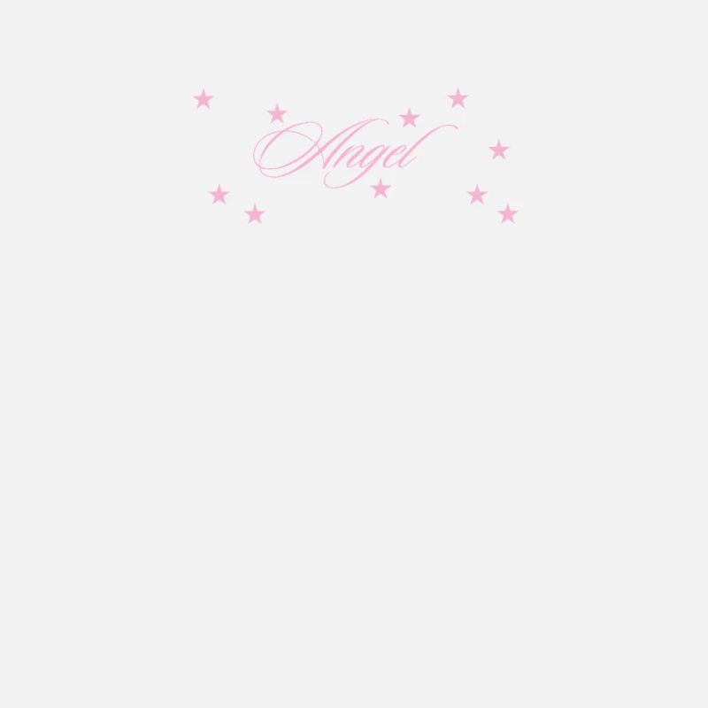 Angel Design – Rosa Typografie mit Sternen