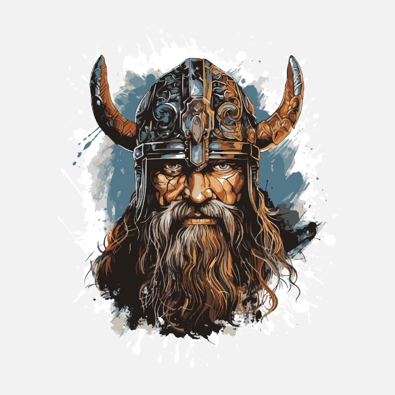 Viking Head Valhalla Warrior Pop Art