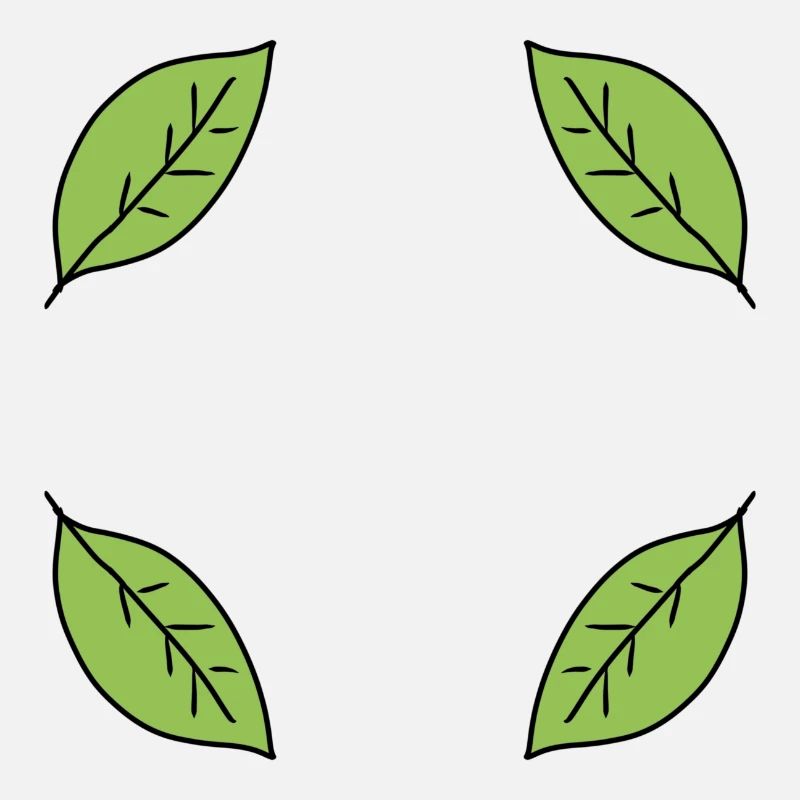 Leaf Frame Shape Leaves Nature Green