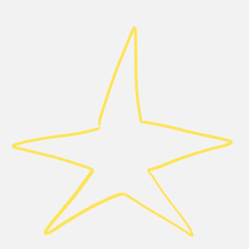 stern symbol form gelb