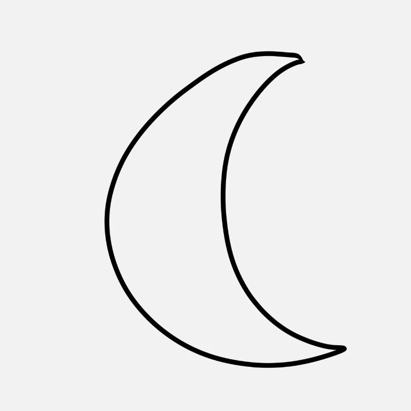 Forme du symbole de la lune
