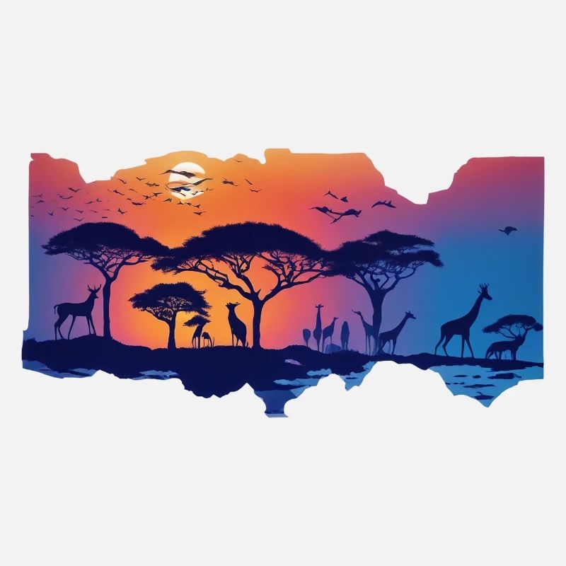 La steppe d’Afrique et les animaux