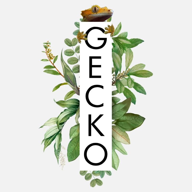 Crested Gecko Floral Tropical Pattern Lizard Owner