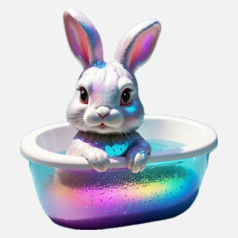 Funny Bunny in der Wanne