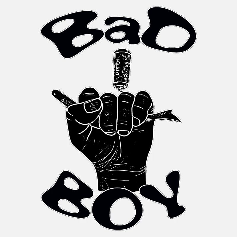 Bad Boy mit schwarzer Hand