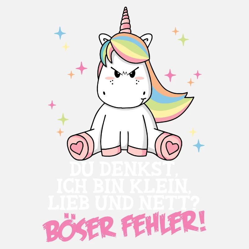 Klein Lieb Nett - Böser Fehler Spruch Einhorn