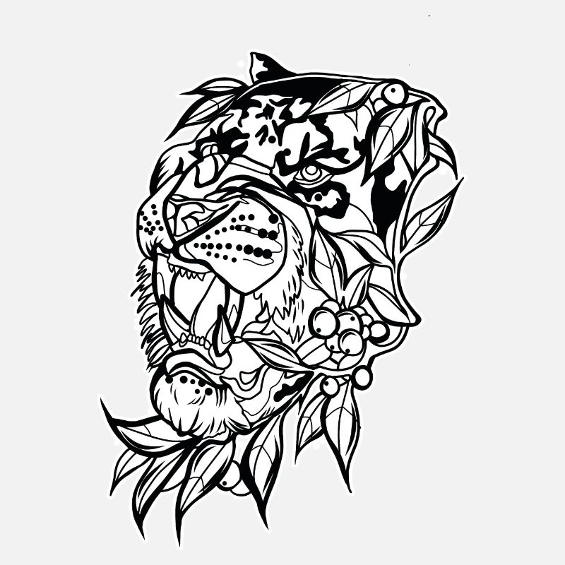 Tiger Head // Illustration
