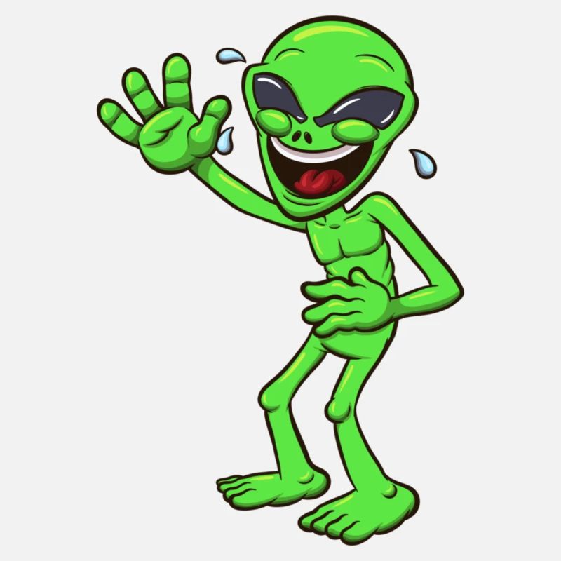 Alien riant