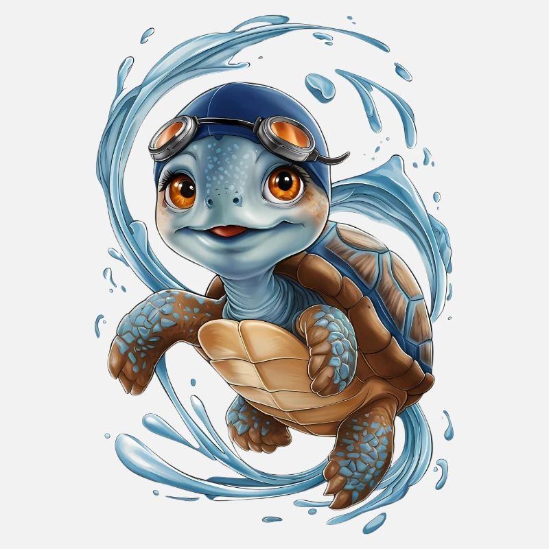 Swimming hero Turtle
