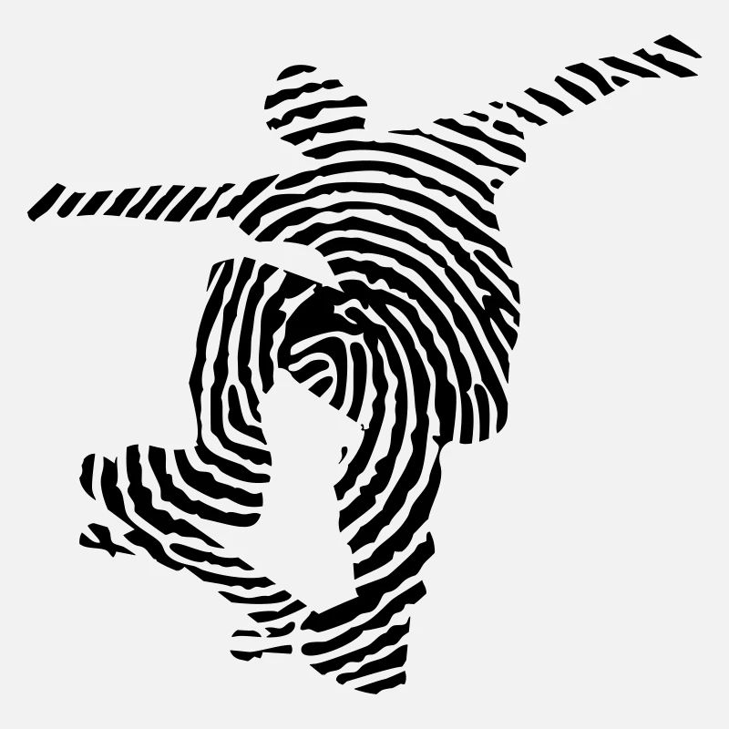 Empreinte de skateur - identité de skateboard