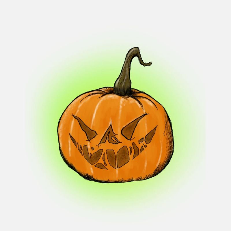 Glowing Halloween Pumpkin