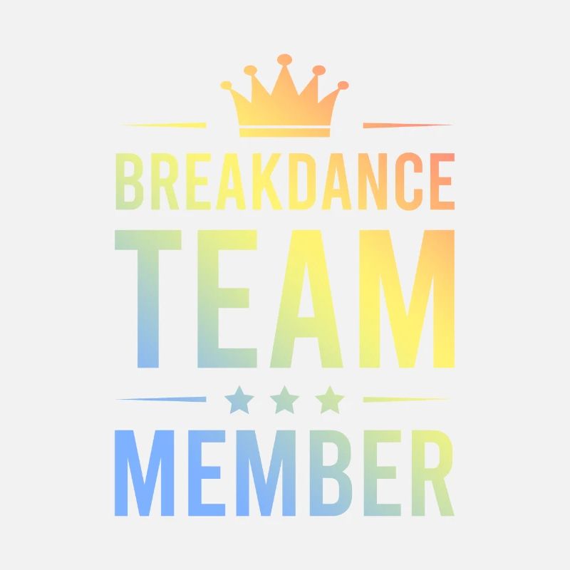 Équipe de breakdance colorée
