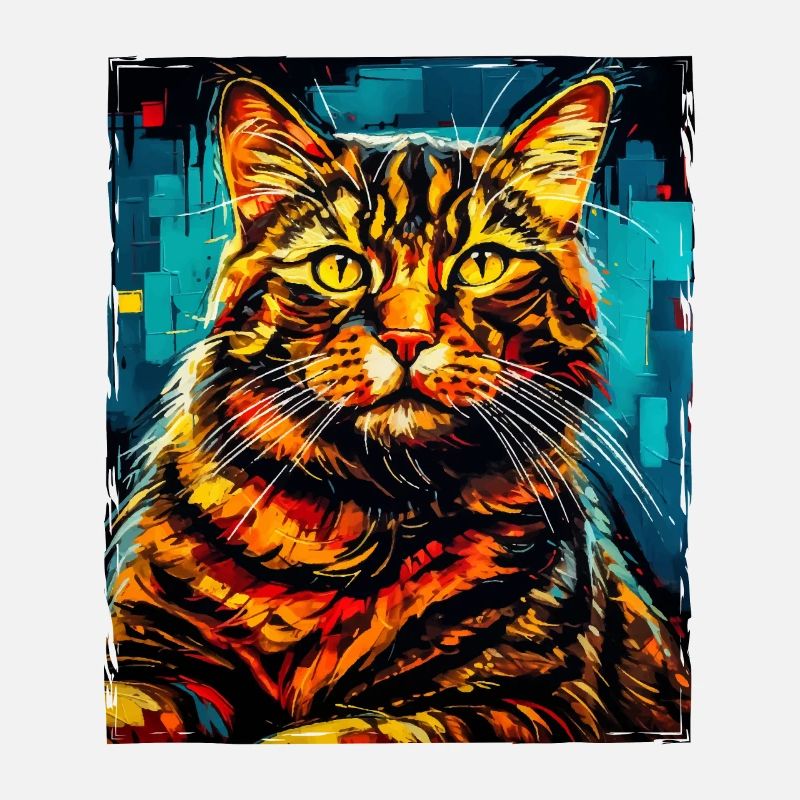Tête de Portrait de chat