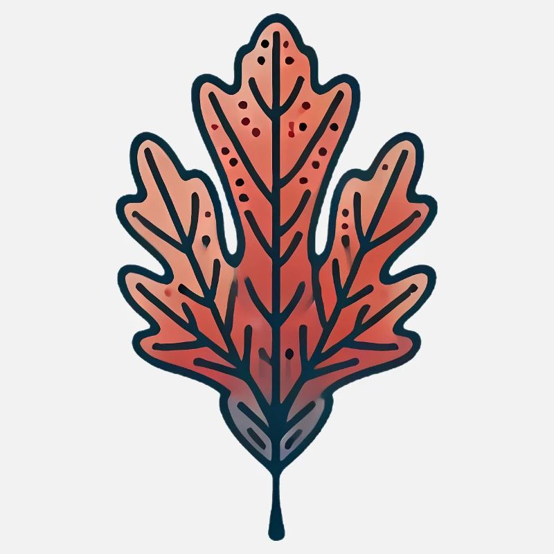 Rustic Autumn Leaf Illustration