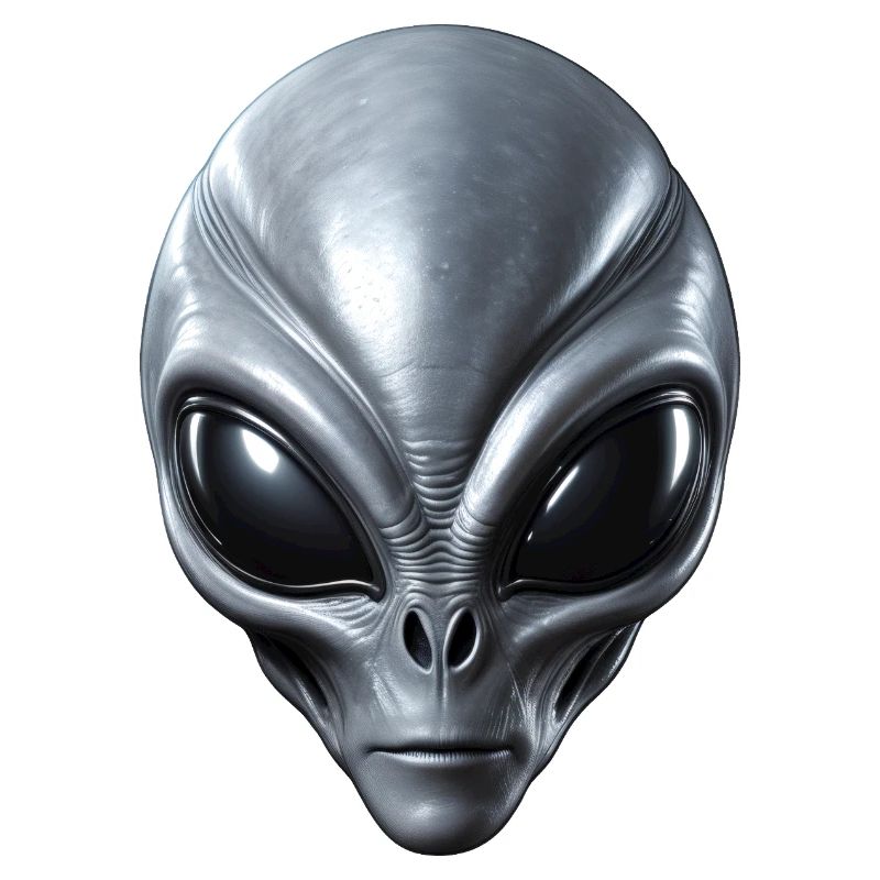 Real Grey Alien Extraterrestrial Face