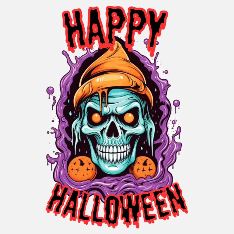 Horror Skull Halloween Design
