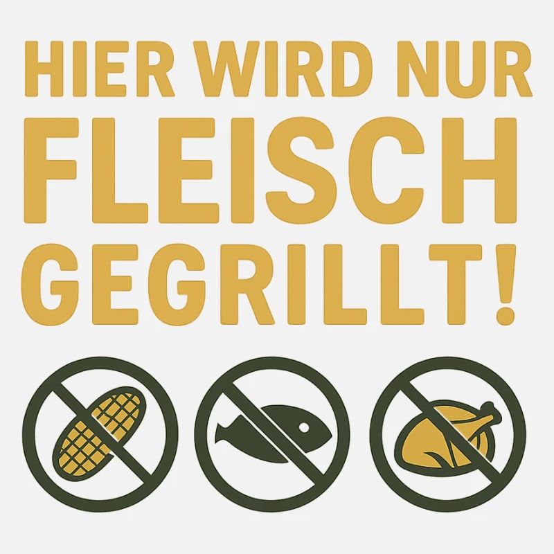 Hier wird nur Fleisch...witziges Motiv