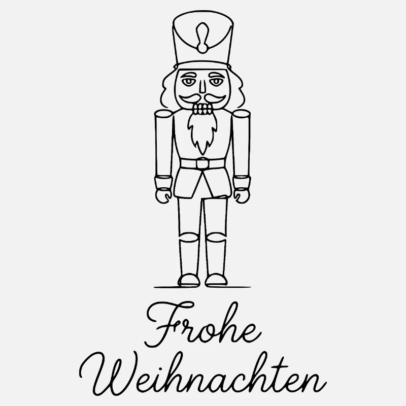 Traditioneller Nußknacker – Weihnachtsdesign Klass