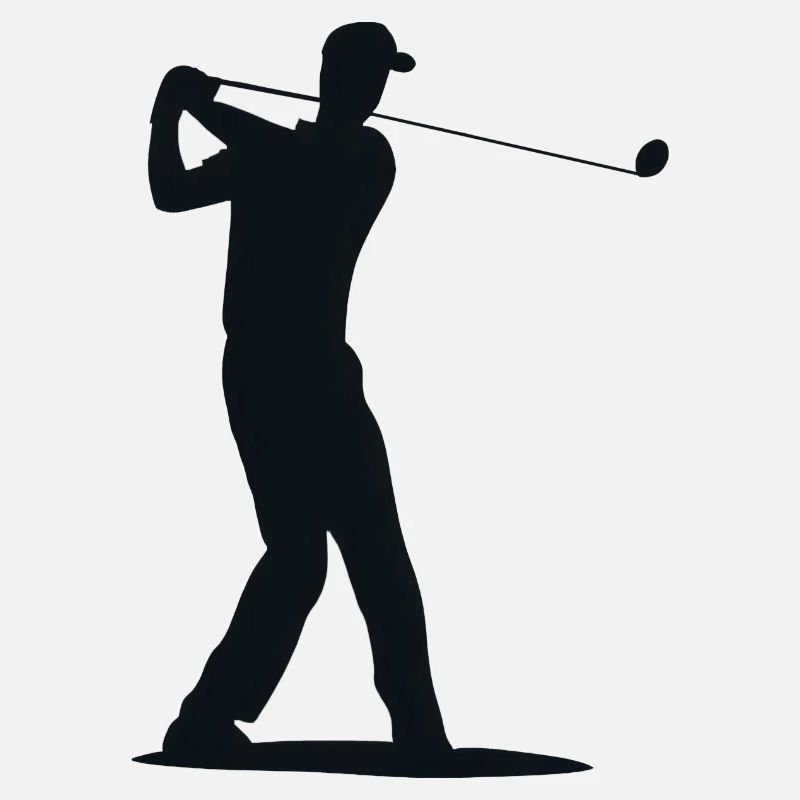 Golfspieler Silhouette - Abschlag Golf